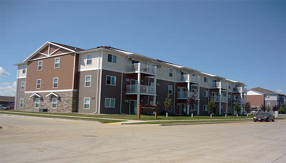A multi-family commercial property.